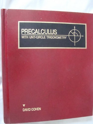 Precalculus W/Unit Circle Trig (High Sch 0314710159 Book Cover