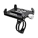 Produktbild VORCOOL Anti-Shake Fahrrad Handy Halterung Universal Aluminium Motorrad Handy Halterung für GPS IPhone X/8/8/7/6 s Samsung Hinweis 8 S8/9/7 Nexus LG (Schwarz)