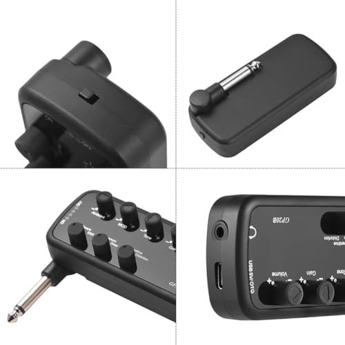 Osmond Amplificador de Bajo Efectos de Bajo Amplificador de Auriculares Portátil Plug And Play para Bajo Eléctrico Instrumento Musical - imagen 5