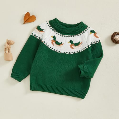 Baby Boy Girl Knit Sweater Animal Embroidered Crewneck Long Sleeve Pullover Fall Winter Clothes4