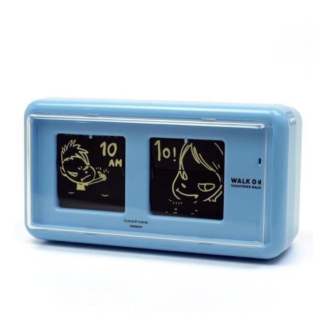 奈良美智 パタパタクロック [WALK ON(ベージュ)]