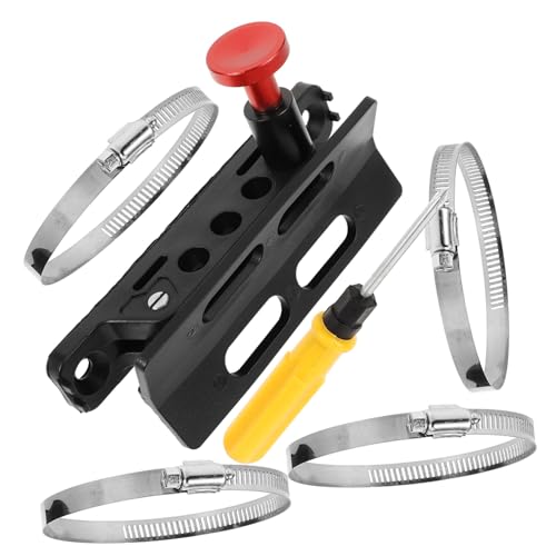 Uonlytech Support Extincteur Voiture Réglable Aluminium Robuste Montage Compact avec Clé Fixation Sûre pour Véhicules JK Modèles ATV UTV