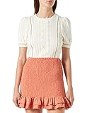 Springfield Falda Corta Nido de Abeja, Falda Mujer, Naranja, S