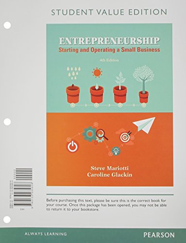 Entrepreneurship: Starting and Operating a Smal... 0133935604 Book Cover