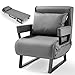 Makika Schlafsessel Schlafsofa Kunstleder Rio 4in1 mit Armlehne - Bettfunktion - Verstellbare Rückenlehne - inkl. Kopfkissen - Bis 200kg - Klappsessel Relaxsessel Sofabett Klappbett Wohnzimmer Grau MI 4 günstig Kaufen-Makika Schlafsessel Schlafsofa Kunstleder Rio 4in1 mit Armlehne - Bettfunktion - Verstellbare Rückenlehne - inkl. Kopfkissen - Bis 200kg - Klappsessel Relaxsessel Sofabett Klappbett Wohnzimmer Grau