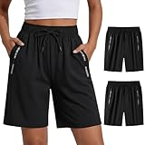 Ready for wherever the day takes you, these utility-inspired shorts have spacious zipper pockets to hold your essentials. Whether you need womens shorts with pockets or cargo capris for women with pockets, this pair delivers function without extra bulk.