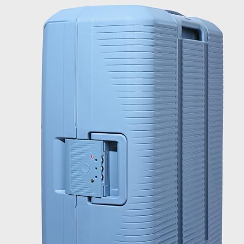 Image of CARLTON Locke Check-in Trolley Bag, 67.5cm | Medium | Hardsided Luggage| Smooth 8-Wheel Suitcase| TSA Lock with Anti Theft Zipper | Multipocket Convipack | 5-Year International Warranty (Light Blue)