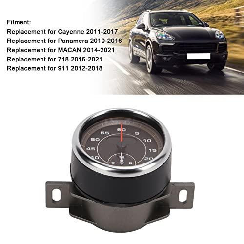 Ymiko Relógio de calibre de carro, relógio de medidor de painel ABS, acessório de substituição para