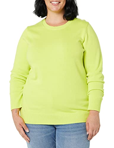 Image of Amazon Essentials Women's Lightweight Soft Crewneck Sweater, 100% Cotton, Plus