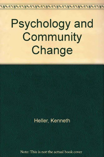 Buy Psychology and Community Change Book Online at Low Prices in India ...