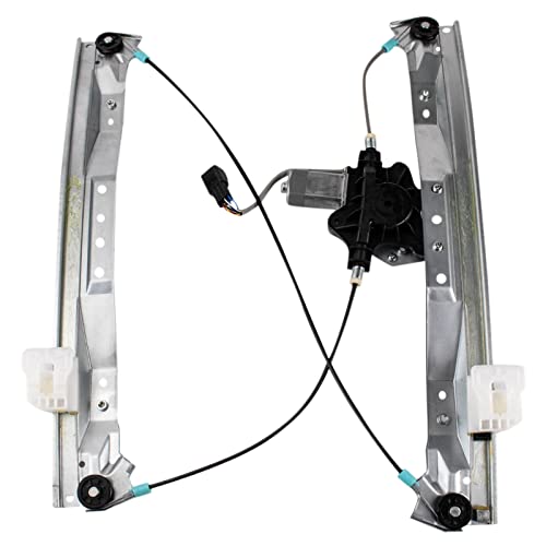 Image of TRQ Front Right Power Window Regulator & Motor Assembly Passenger Side Compatible with 2008-2016 Chrysler Town & Country 2008-2020 Dodge Grand Caravan 2012-2015 Ram C /V CH1351148 CH1351152
