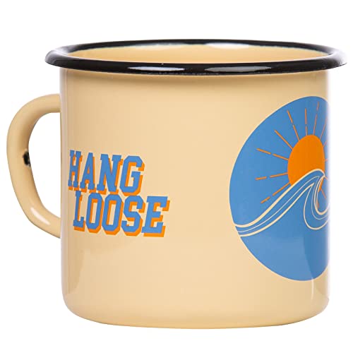 MUGSY Tazza smaltata con scritta HANG LOOSE |