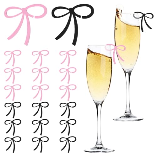 Étiquettes pour verres à vin en acrylique pour décoration de table EVJF et dégustation