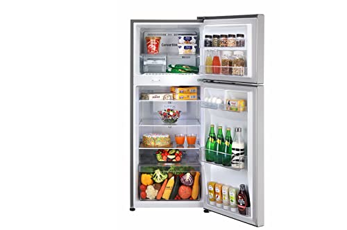 Image of LG 260 Litres 2 Star Double Door Frost Free Refrigerator (GL-S292SPZY, Shiny Steel)