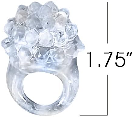 ArtCreativity Light Up Bumpy Rings for Kids, Set of 12, Flashing Accessories for Boys and Girls, Light-Up Party Favors for Children, Goodie Bag Fillers and Stocking Stuffers