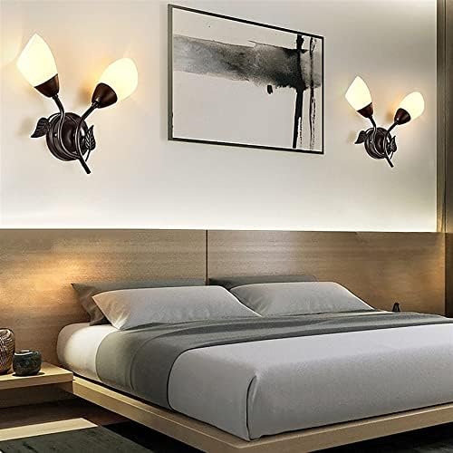 北欧ヨーロッパ E27 E14 モダン - ウォールライト、ホームリビングルーム廊下バルコニー壁取り付け用燭台ランプ、モダンウォール