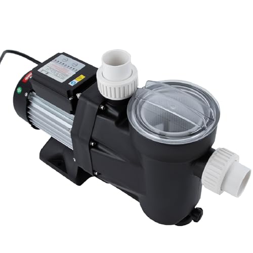 1.5 HP Pool Pump Above Ground Powerful Self Primming Swimming Pool Pump with Timer 1100w Indoor&Outdoor Swimming Pool Pump Motor for Home Pools Hot Tubs, 422.68qt/min Max Flow