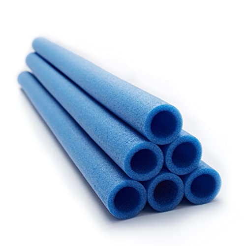 SkyBound Replacement Trampoline Enclosure Foam - Trampolines Poles Cover - Protective Poles Cover Tube Set for Safety Protection - Set of 12 - Variety of Colors and Sizes Blue