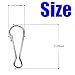 250 Pcs 23 x 8 mm Metal Spring Lanyard Hook for Jewelry Ring Craft and ID Card Key Chain Clip Parts