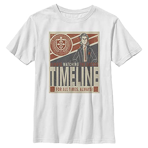 T-Shirt Marvel Toujours Regarder blanc en taille S pour garçon