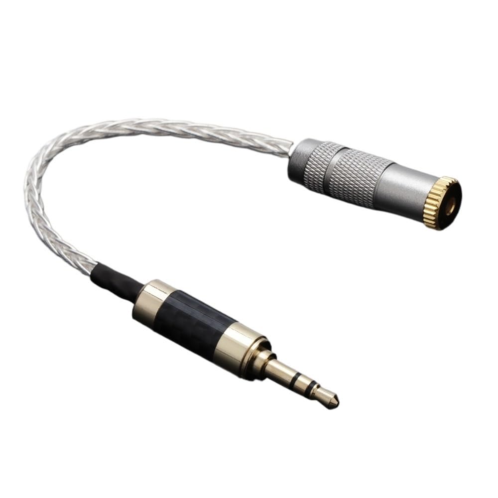 2,5/3,5/4,4 mm stereo męski na 2,5 mm zbalansowany żeński kabel adaptera słuchawek (3,5 męski na 2,5 F, 15 cm)