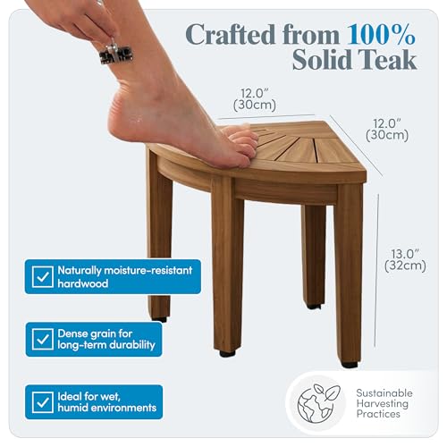 Image of AquaTeak Kai OptiAREA 12 inch Teak Foot Rest