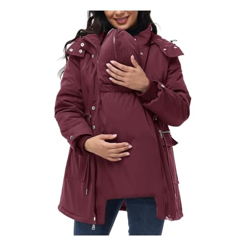Veste à capuche de maternité pour femme enceinte et manteau de portage