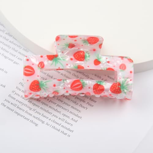 Pinza para cabello de fresa pequeña y ligera miniatura 7