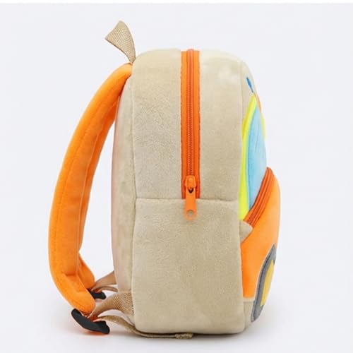 Image of Frantic Kids Velvet School Bag Plush Backpack Baby Girl Preschool Bags Ideal for Baby Boy & Girl Picnic Bags (2-5 Years)