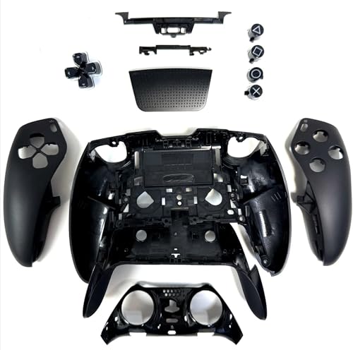 Image of OEM Original Full Set Housing Shell Buttons Replacement for PS5 DualSense Edge (Standard Black)