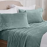 NY Loft Ultra Soft Micro Fleece Sheets Set with Extra Deep Pockets | Extra Soft Velvet Fleece Sheet Set | Super Plush Polar Fleece | Velvet Plush Cozy Warmth | Tribeca Collection (Full, Stormy Sea)