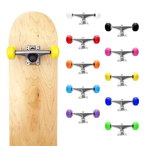 image for VJ 5.25 139mm Skateboard Trucks (Silver), Skateboard Wheels 52mm, Skat