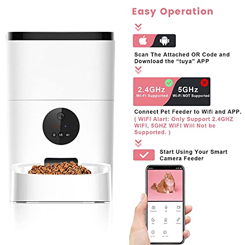 Dog Camera Automatic Dog Feeder WiFi Pet Camera Treat Dispenser Cat Feeder with Camera Dog Camera with Phone App Smart… - Image 3