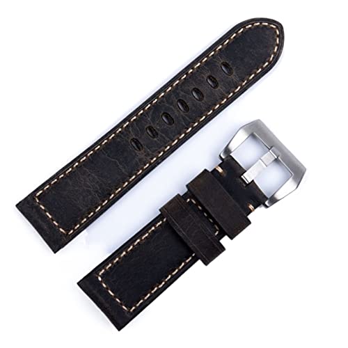Bracelet montre 24mm cuir souple pour remplacer votre bracelet Panerai rigide