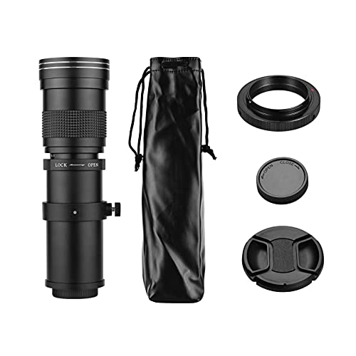 Image of Andoer Camera MF Super Telephoto Zoom Lens F /8.3-16 420-800mm T2 Mount with AI-Mount Adapter Ring Universal 1 /4 Thread Replacement for Nikon AI-Mount D50 D90 D5100 D7000 D3 D5100 D3100 D3000 D60