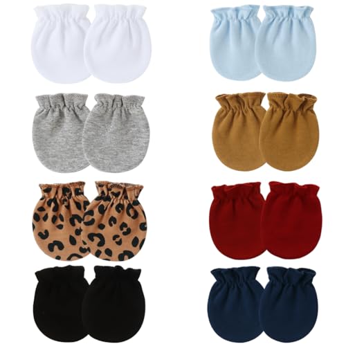 Newborn Baby Mittens Infant Toddler No Scratch Gloves for 0-6 Months Boys Girls