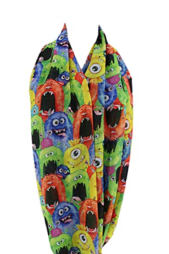 Etwoa's Cute Monsters Infinity Scarf Circle Scarf Loop Scarf2