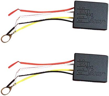 KASCLINO 3 Way Touch Sensor Dimmer, Touch Light Dimmer Switch Control Sensor | Universal 220V Switch Control Sensor for Bulbs Lamp Switch(Size:2pcs)