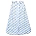 HALO SleepSack Plush Dot Velboa Wearable Blanket, Blue, Medium
