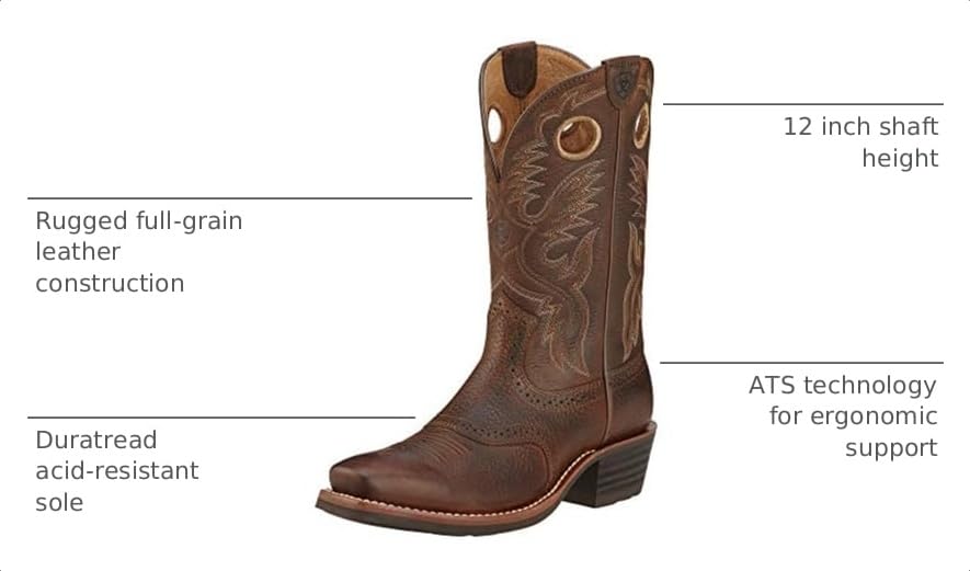 Image of Ariat Men's Heritage Roughstock Square Toe Cowboy Boot