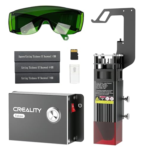 Creality Official Laser Engraver Module Kit 10000mW, Ender 3/3 Pro/Ender 3 V2 / Ender 3 S1 Engraver Cutter Module for Metal, Wood, Leather, Acrylic, Plastic etc