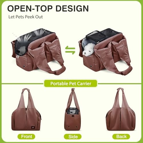 ALLSOPETS Puppy Sling Carrier for Small Dogs Breathable Dog Sling with Leash Hook - Image 4
