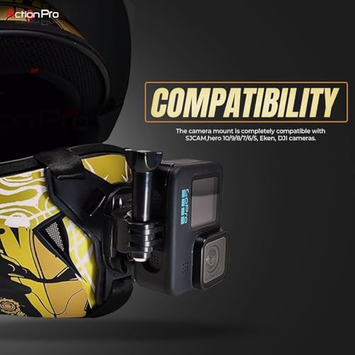 Image of Action Pro 360 Rotatable J-Hook Buckle Vertical Mount Adapter Compatible with GoPro Hero 13 /12 /11 /10 /9 /8 /7 /6 /5 /4, DJI Osmo, Insta360, Yi, SJCAM & Other Action Cameras (Pack of 5)