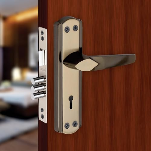 Image of Milton Mortise Lock Set - Mhi-Tilak Black.Gold