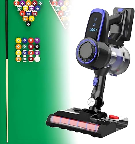 Aspiradora de mano inalámbrica con iluminación LED, succión de 22 kPa, para mesas de billar y billar en pasillos
