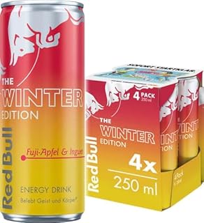 Red Bull Winter Edition Fuji-Apfel mit Ingwer 4-Pack (EINWEG) (1 l)