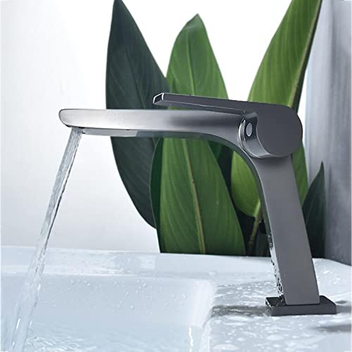 Robinet de lavabo cascade anti éclaboussure à trou unique