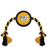 Pets First NHL Nashville Predators Puck Toy for Dogs & Cats. Play Hockey with Your Pet with This Licensed Dog Tough Toy Reward!