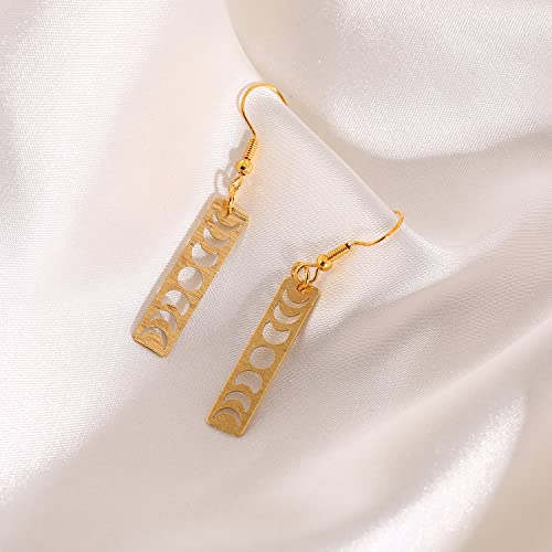 Moon Phase Dangle Earrings, Witchy Gifts for Sister Friend Daughter2