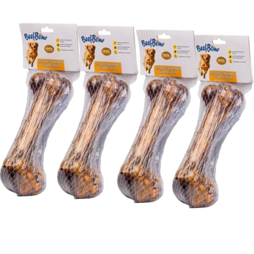 Beefbone Osso Natural Defumado para Cachorro, 200g, 4 Unidades, Sabor Suíno
